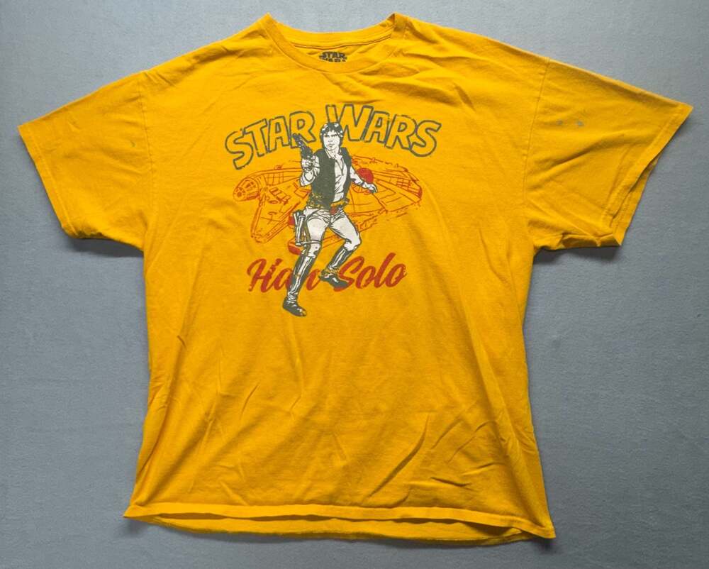 Fifth Sun Star Wars Han Solo Throwback Graphic T-Shirt Yellow XL